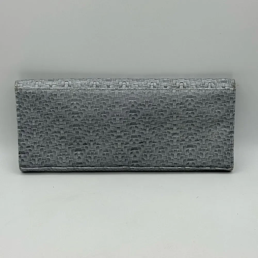Lulu Townsend Women's Clutch Gray Classic Hollywood Style Magnet Closure